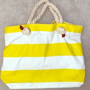 Target | Yellow & White Striped Beach Bag